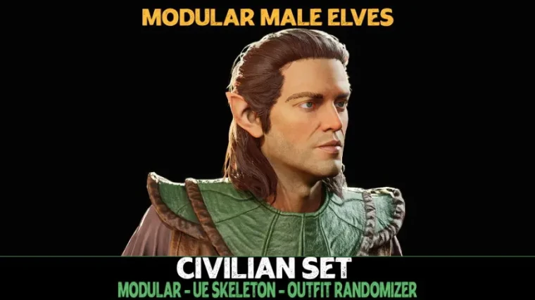 Civilian - Male Elf - Fantasy Elves Collection